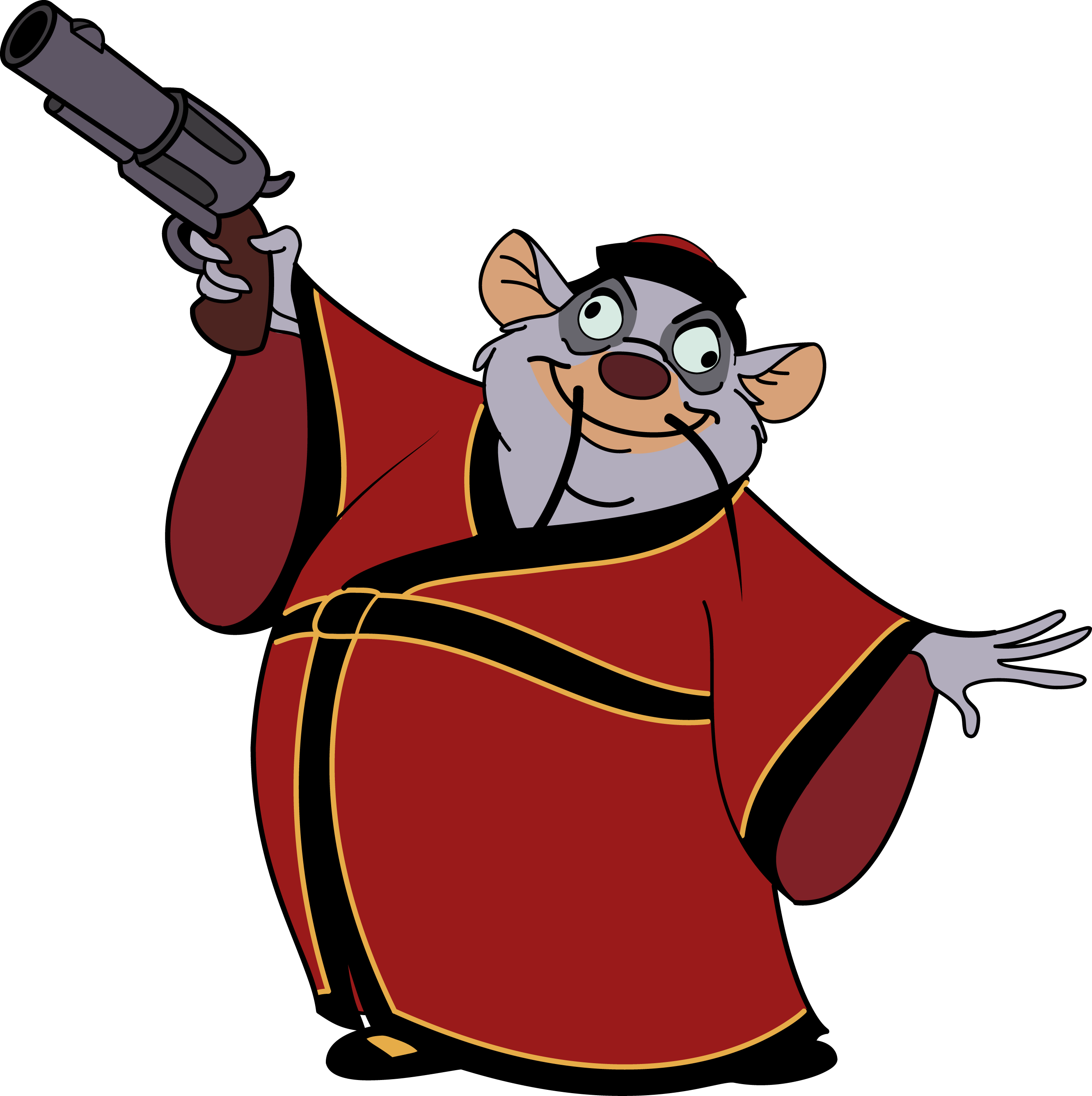 Basil"s Disguise Vector By Drzurnphd On - Great Mouse Detective Disguise Clipart (2661x2671), Png Download