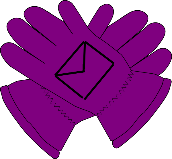 Purple Gloves Clipart - Png Download (600x553), Png Download