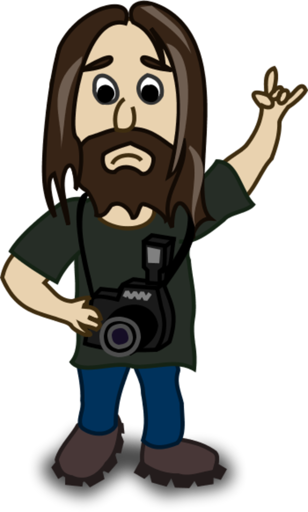 Man With Long Hair Clipart , Png Download - Cartoon Guy Long Hair Transparent Png (600x998), Png Download