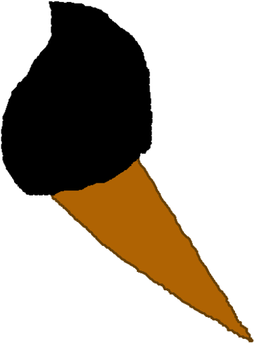 Paintbrush Cutie Mark By Emmathefelof On Clipart Library - Ice Cream - Png Download (900x839), Png Download