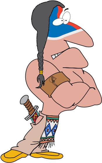 Indian Cartoon Character Vector Illustration - Cartoon Indians Clipart (600x600), Png Download