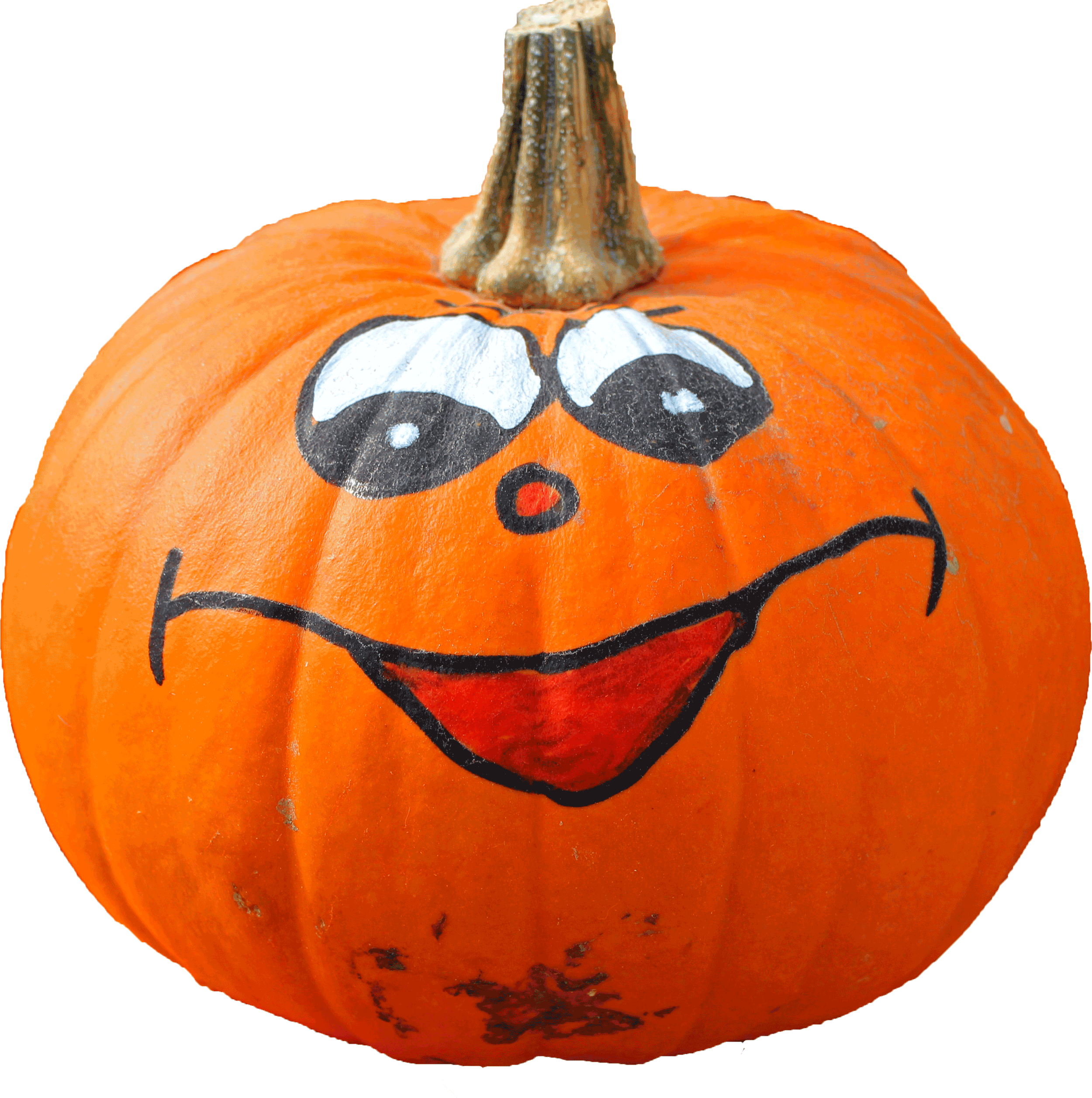 Paint Pumpkin Clipart Graphic Free Stock Orange Clipart - Painted Pumpkins Clipart - Png Download (2500x2515), Png Download