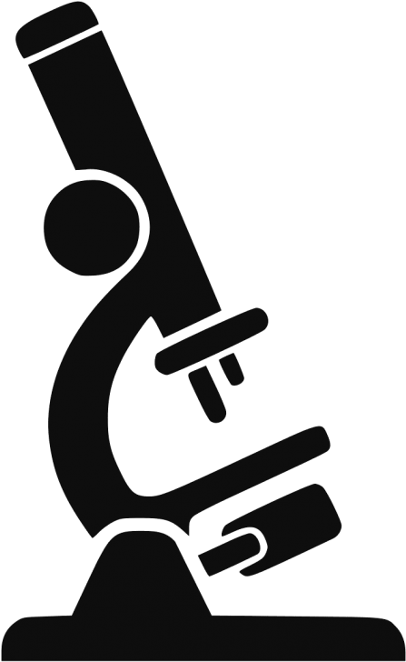 Vector Record Clipart Transparent Background - Microscope Black And White Clipart - Png Download (480x761), Png Download