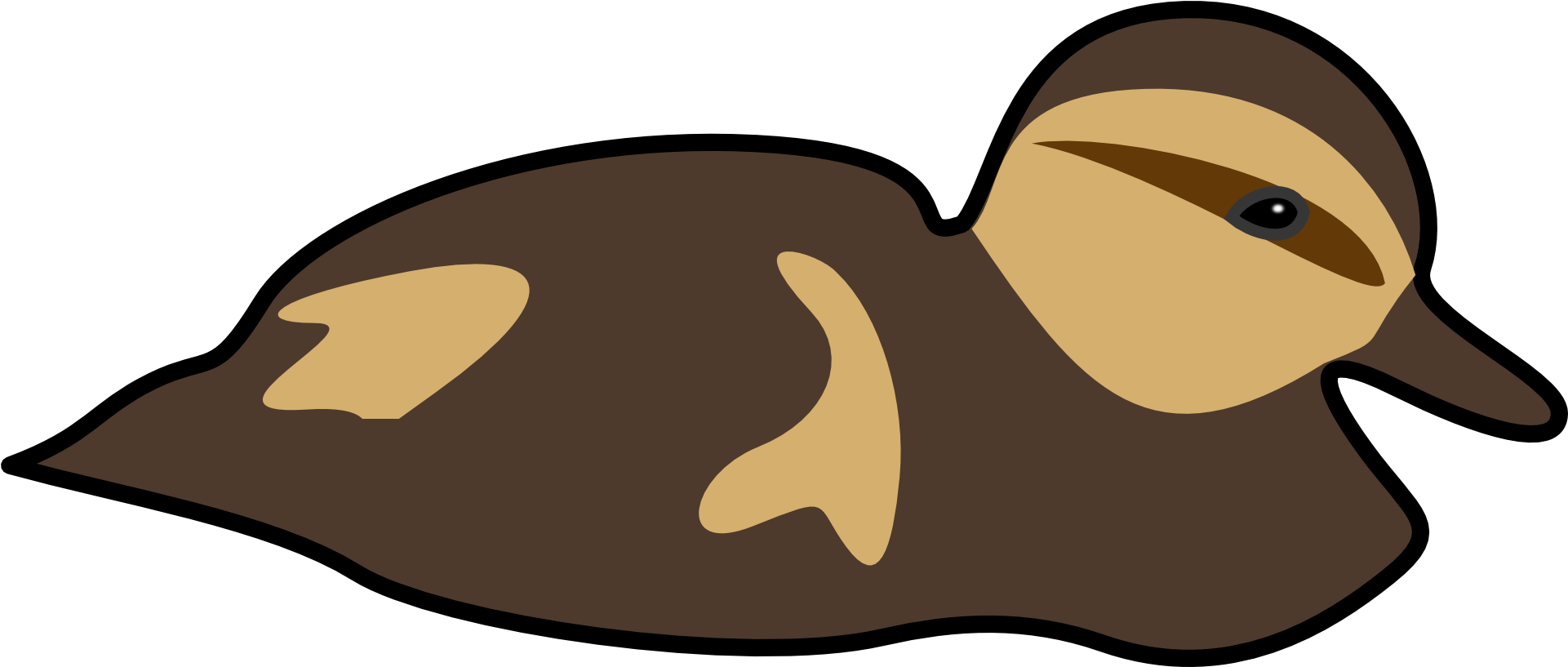 Bebek Berenang Png Clipart (1920x960), Png Download