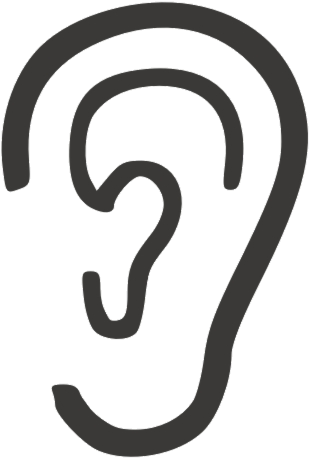 Transparent Background Ear Clipart Png - Calligraphy (820x536), Png Download