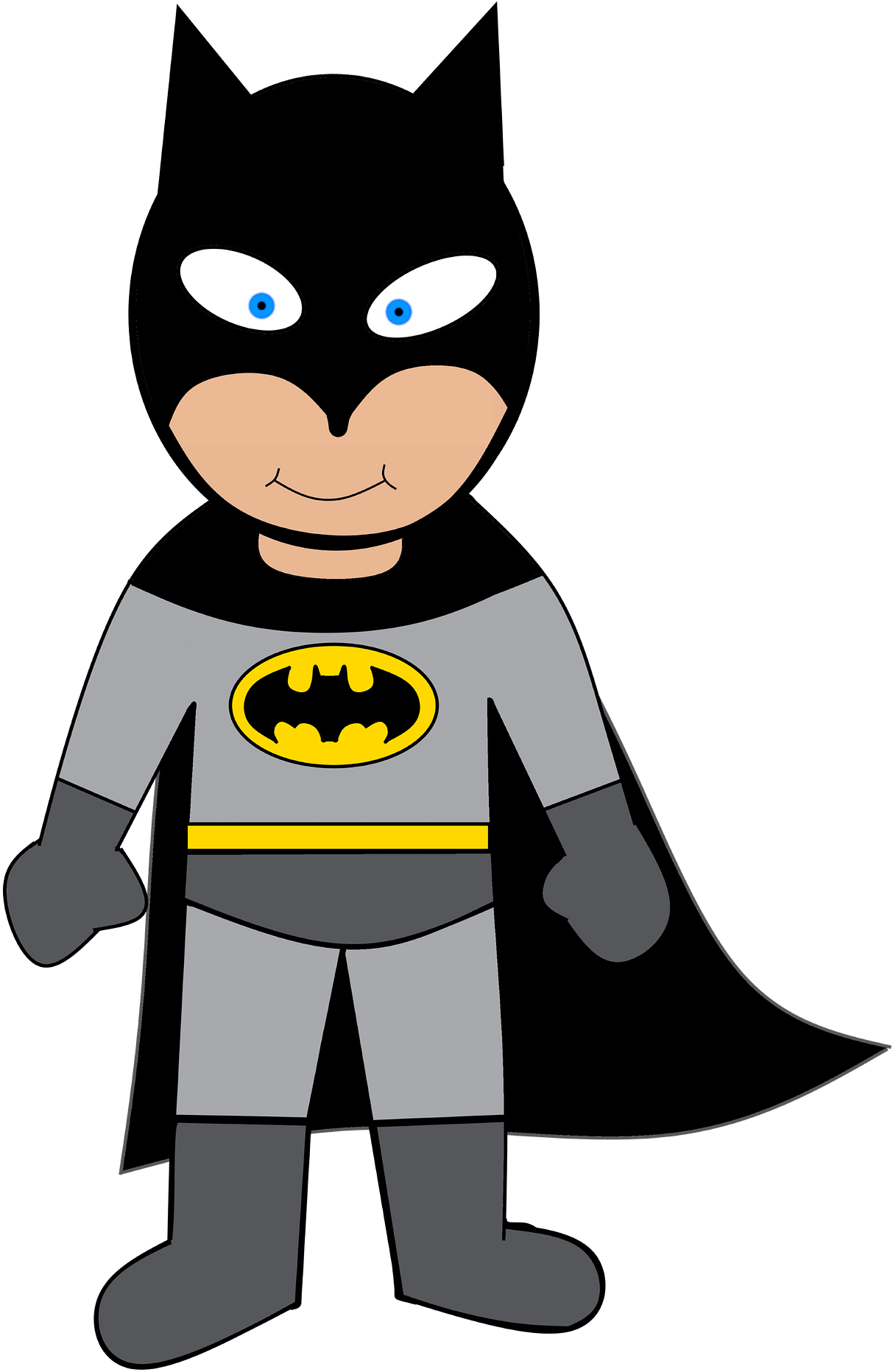 Batman Kid Clipart - Superhero Goal - Png Download (524x800), Png Download