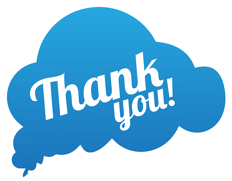 Thank You Thank You Transparent Blue- - Thank You Png Blue Clipart (741x577), Png Download
