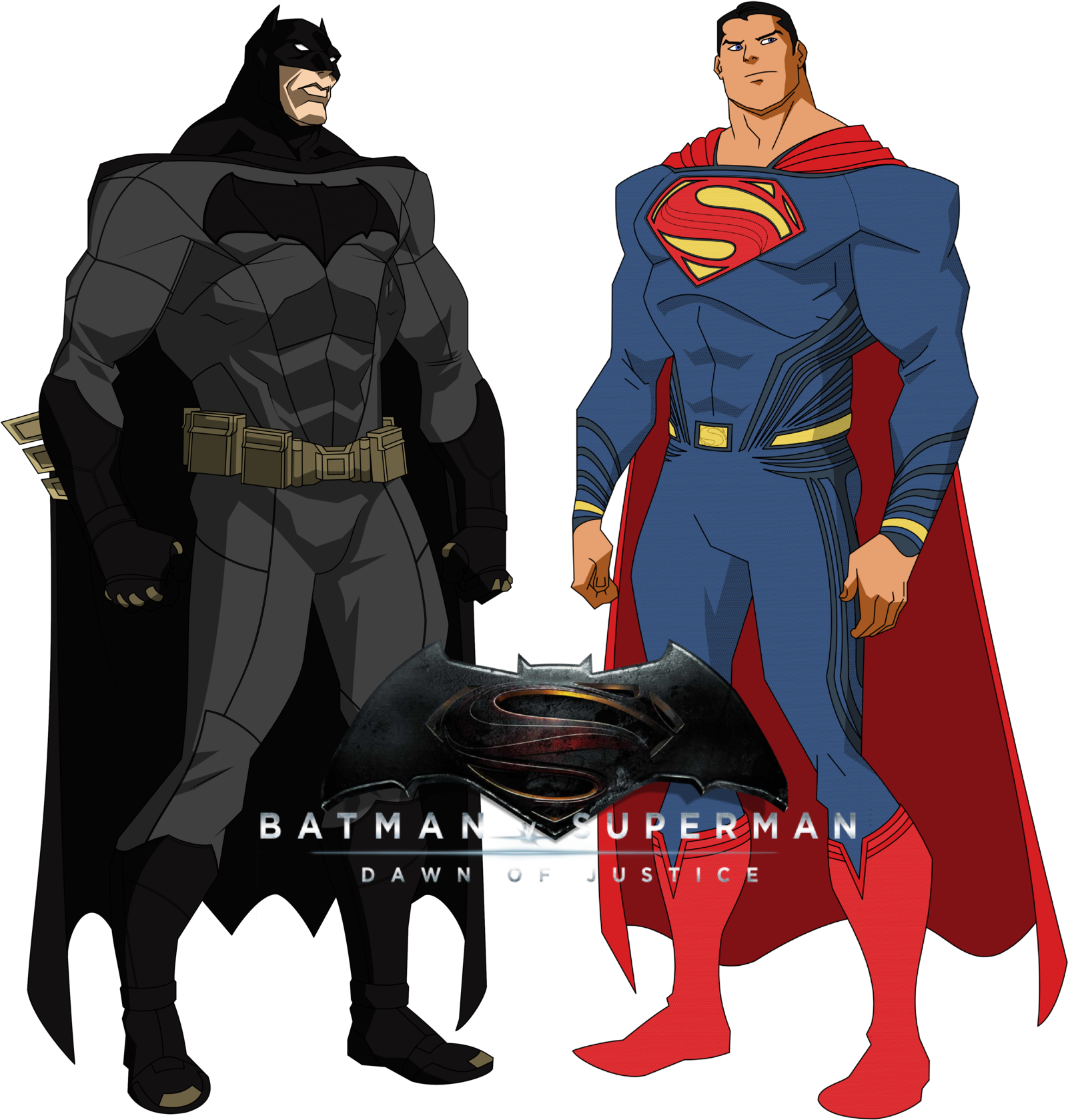 Clip Art Free Download Transparent Superman Batman - Batman And Superman Vector - Png Download (1601x1678), Png Download