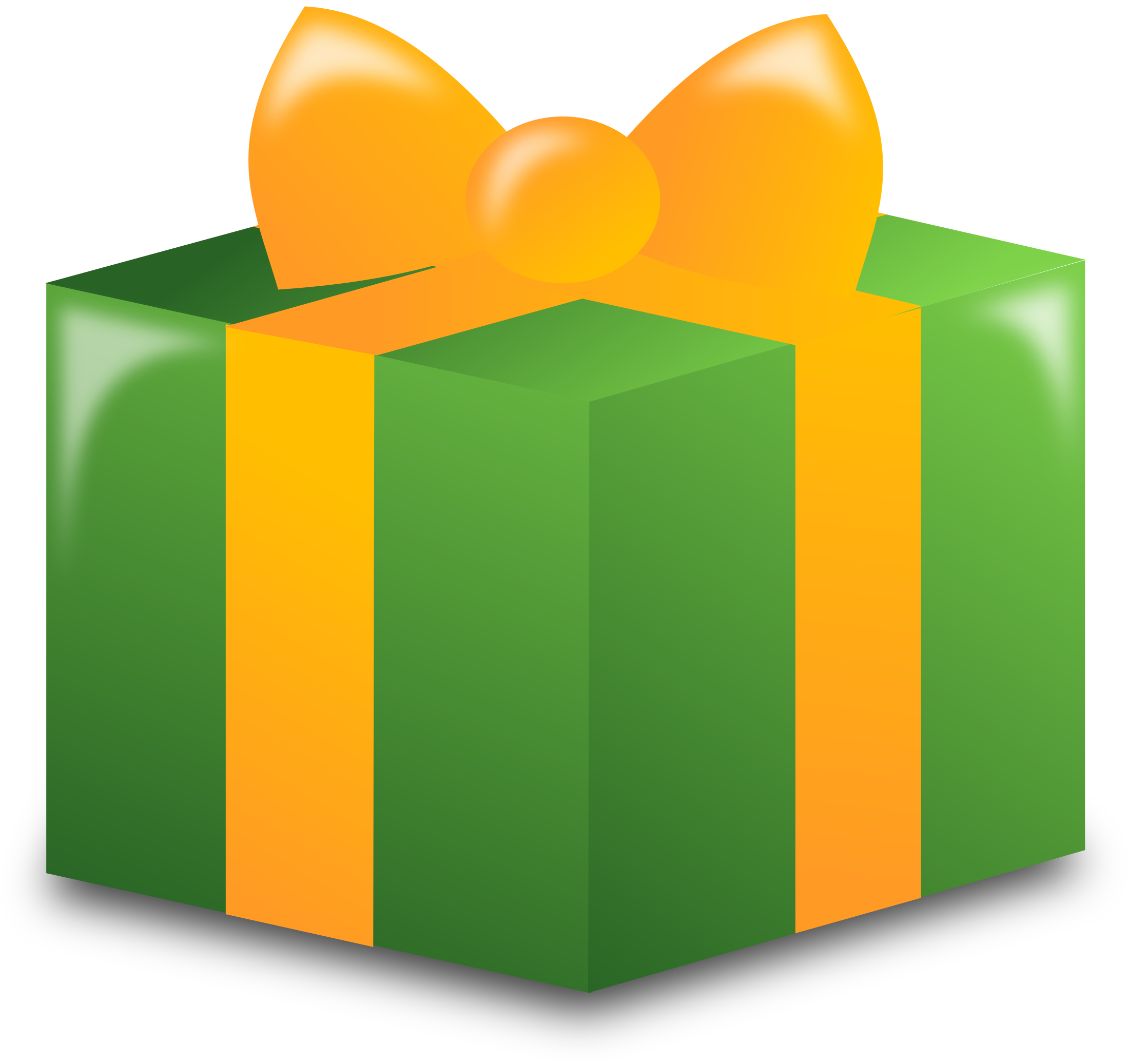 Christmas Presents Clipart - Wrapped Christmas Gift Clipart - Png Download (2198x2074), Png Download