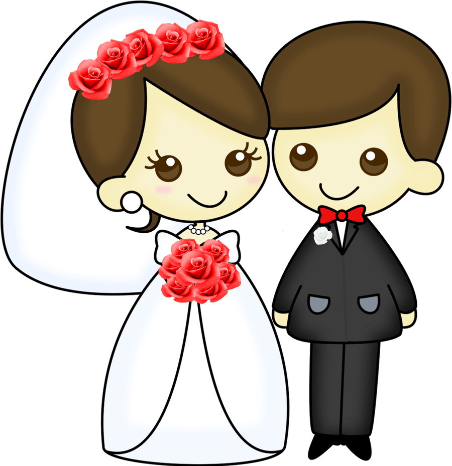Boda Clipart Clip Art Black And White Download Boda - Dibujos De Una Boda - Png Download (900x929), Png Download