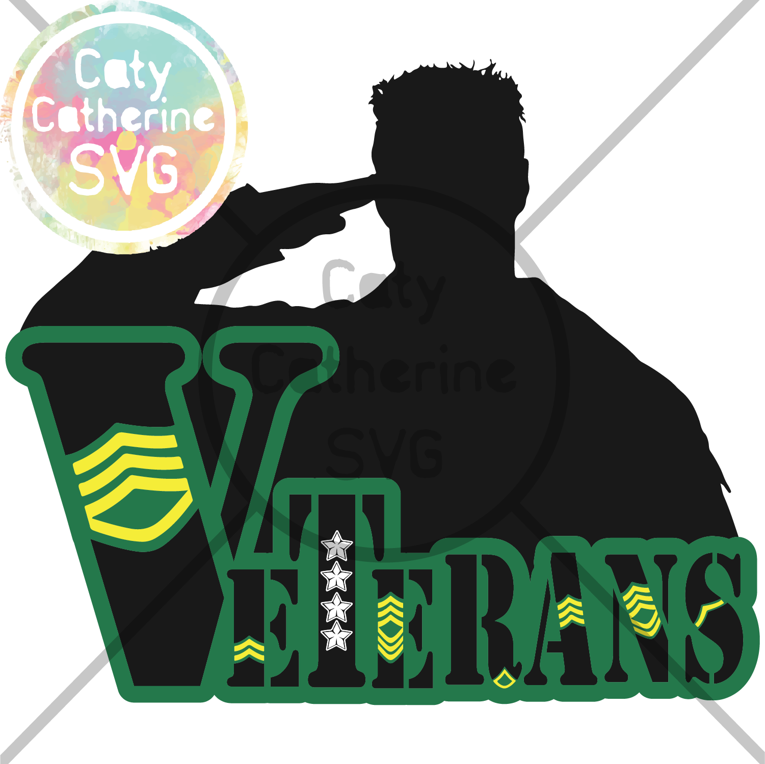 Military Clipart Soldier Salute - Veteran - Png Download (1501x1500), Png Download