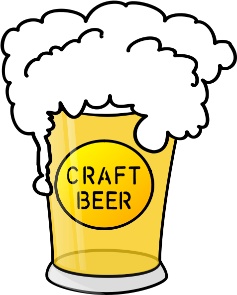 Craft Beer In Glass - Beer Clip Art - Png Download (600x600), Png Download