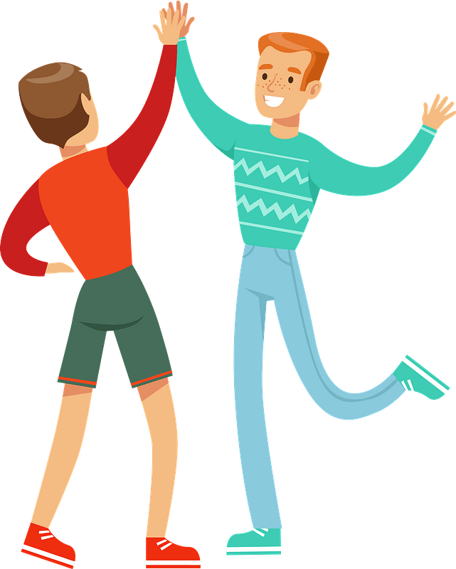 Men Friends Clipart Friends High Five Drawing Png Download Full Size Clipart 5227056 Pinclipart