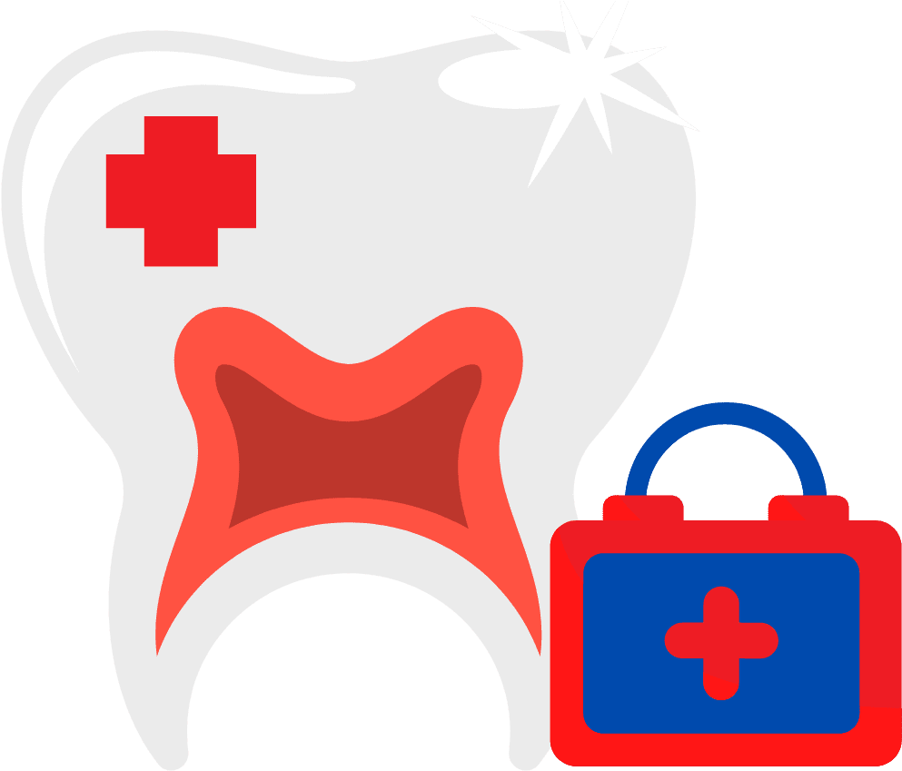 Tooth Emergency Clipart - Png Download (1600x900), Png Download