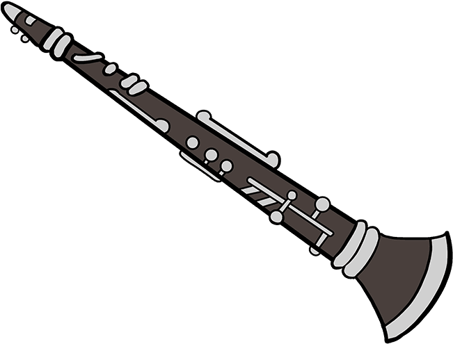 How To Draw A Clarinet - Draw A Clarinet Clipart (680x678), Png Download