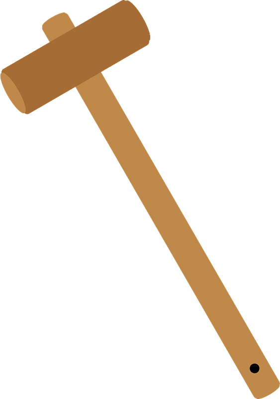 Wooden Hammer Clipart - Cross - Png Download (563x800), Png Download