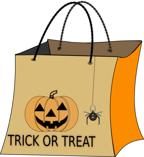 Trick Or Treat Bag Clipart - Png Download (546x596), Png Download