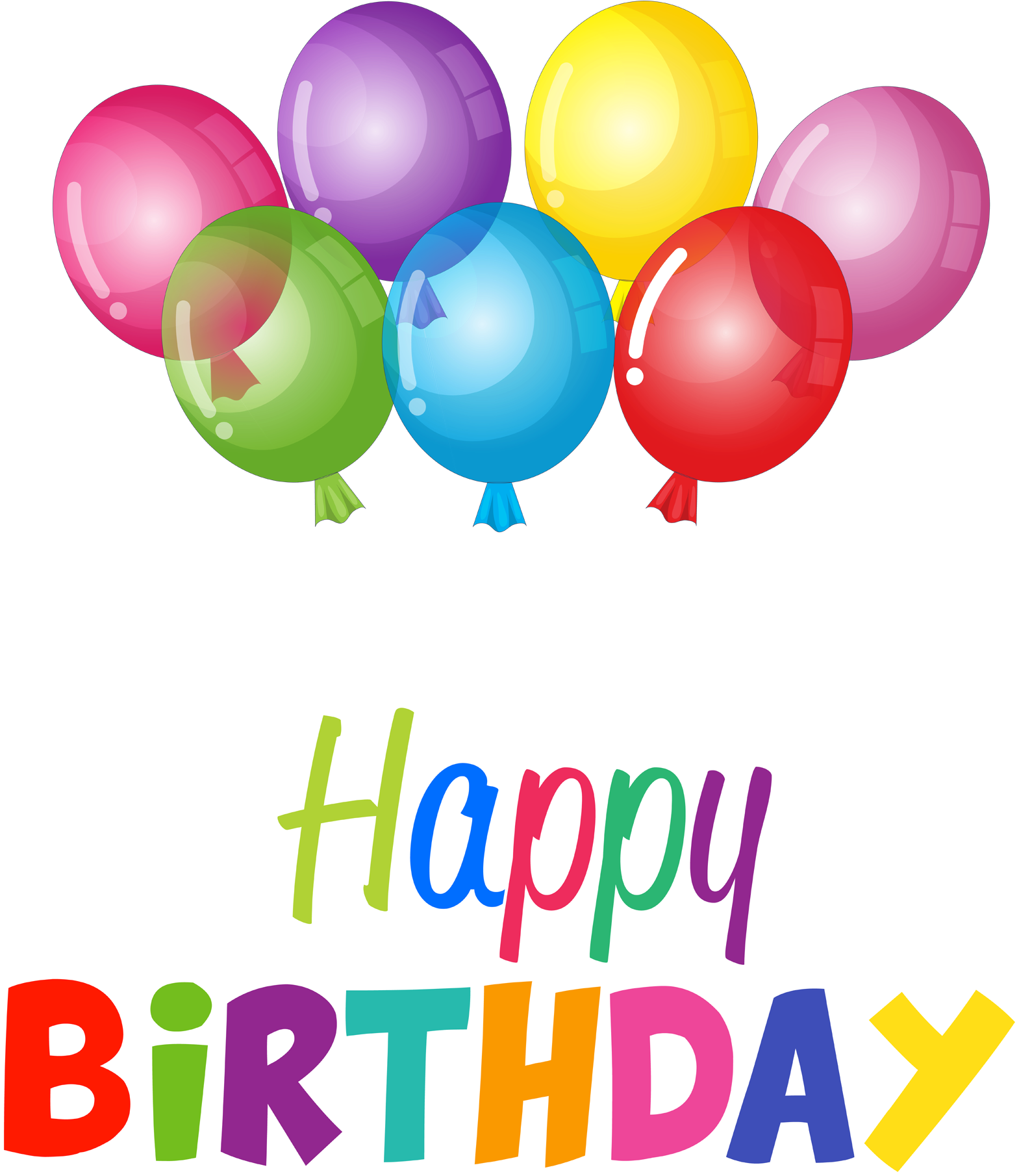 Happy Birthday Balloons Lettering Transparent Png Svg vrogue.co