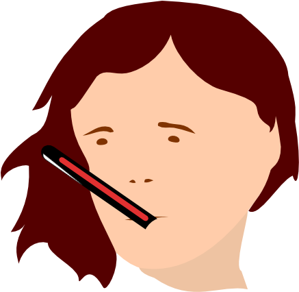 Png Sick Girl Clipart (588x600), Png Download