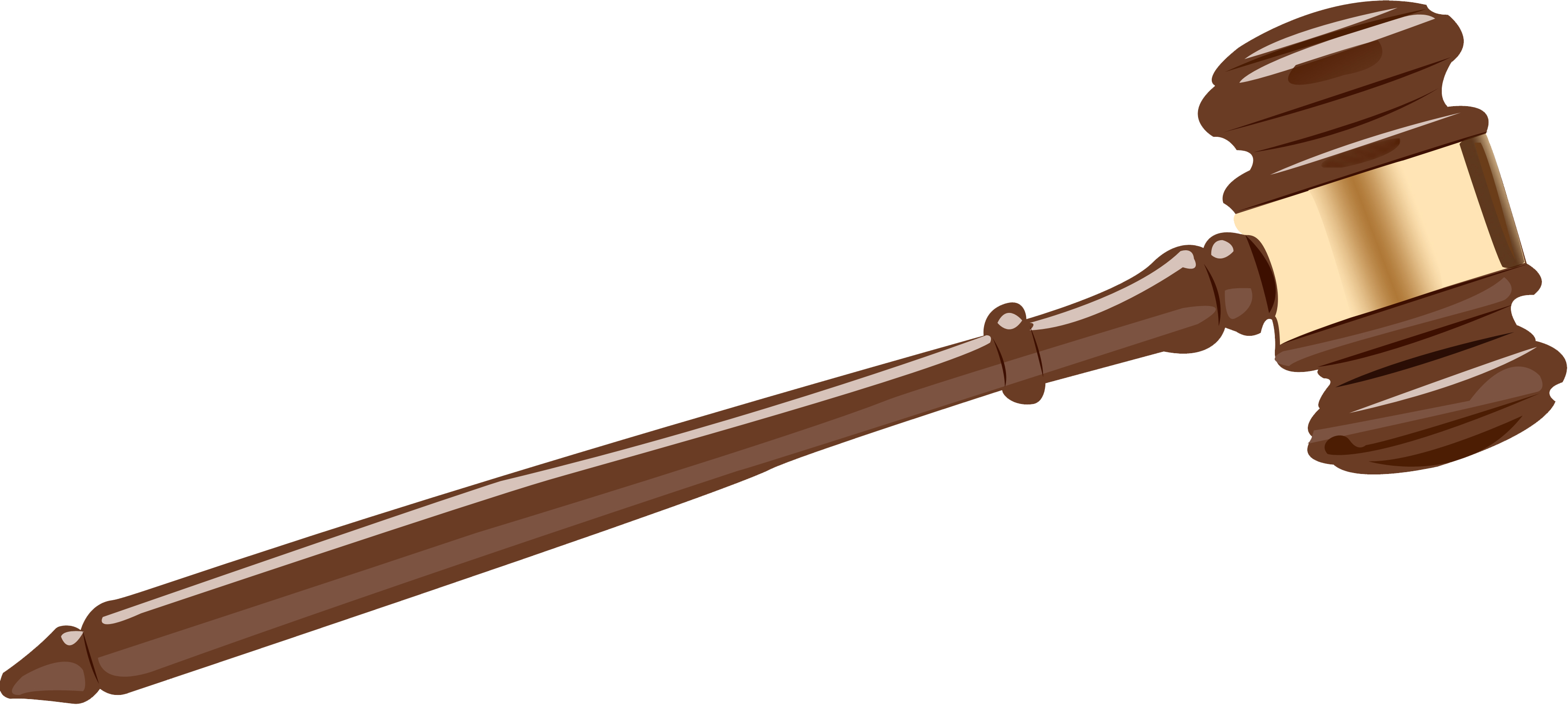 Court Hammer Png Clipart Gavel Png- - Gavel Clipart Transparent Png (3429x1541), Png Download