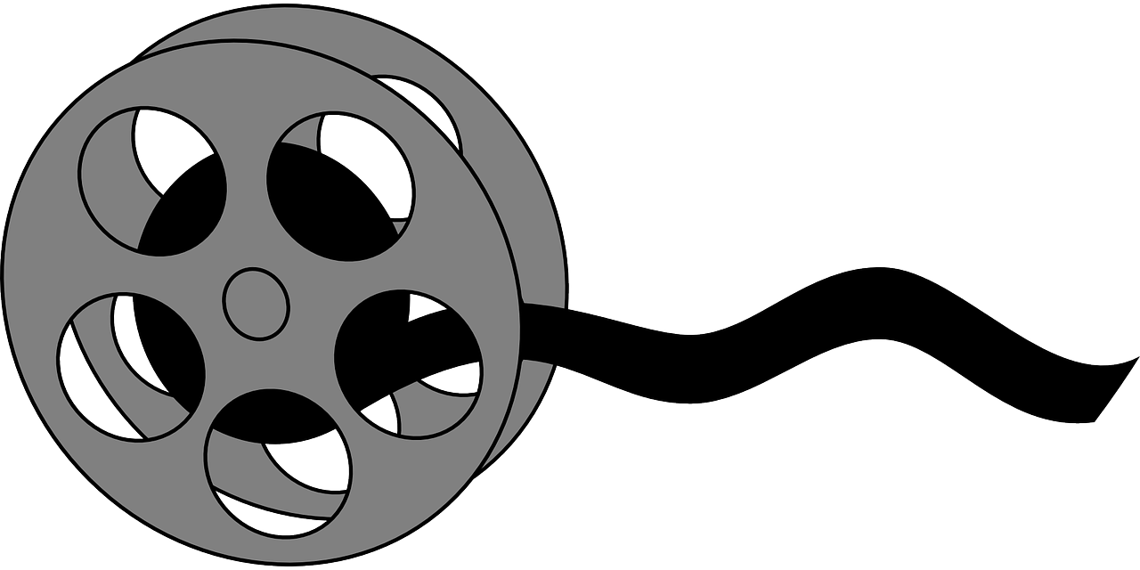 Cartoon Film Reel Clipart (1280x640), Png Download