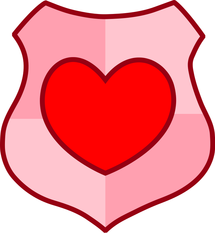 Love Shield Clipart - Love Shield - Png Download (738x800), Png Download