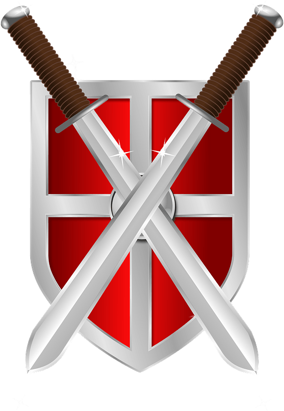 Swords And Shield Clipart - Ancient Rome Sword And Shield - Png Download (554x800), Png Download