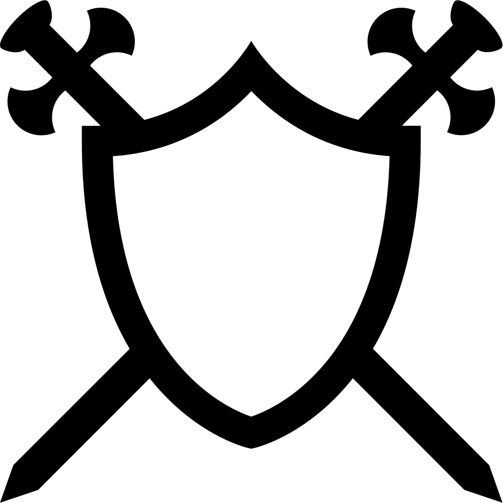 Free Clipart Cross Shield Graphic Free Download Shield - Sword And Shield Png Transparent Png (981x980), Png Download