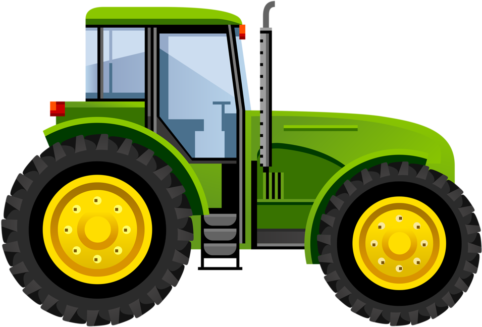 Farming Clipart Tractor, Farming Tractor Transparent - John Deere Tractor Drawing - Png Download (1024x740), Png Download