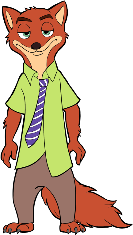 Nick Wilde Clipart Free Stock Zootopia Clip Art - Nick Zootopia Clipart - Png Download (450x767), Png Download