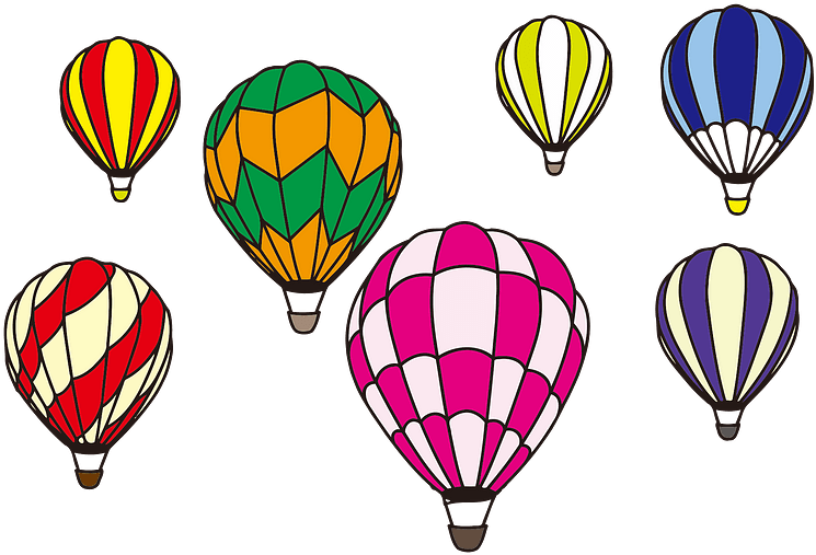 Hot Air Balloons Clipart - Hot Air Balloons Clip Art - Png Download (800x570), Png Download