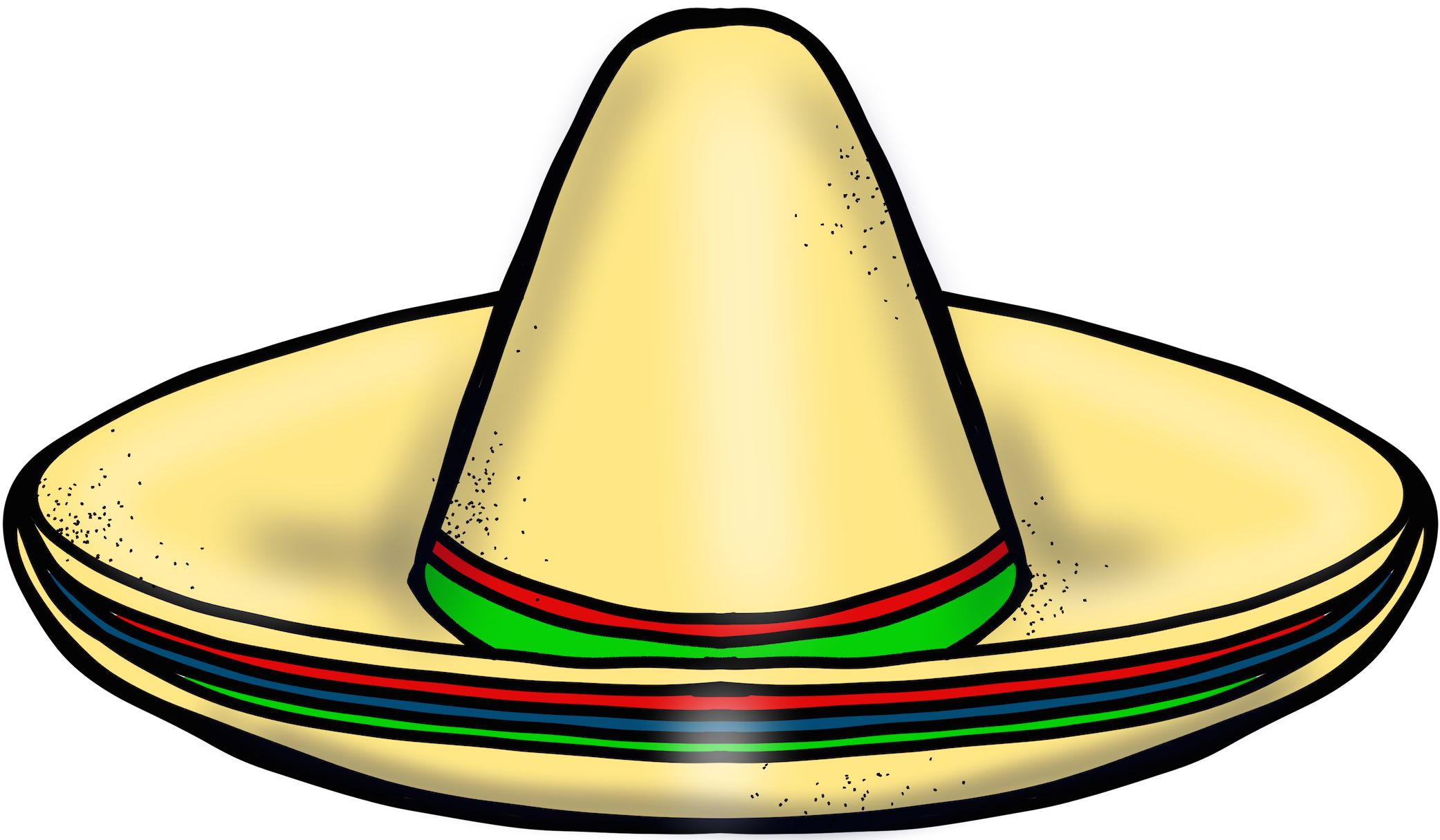 Sombrero Clipart (2100x1228), Png Download