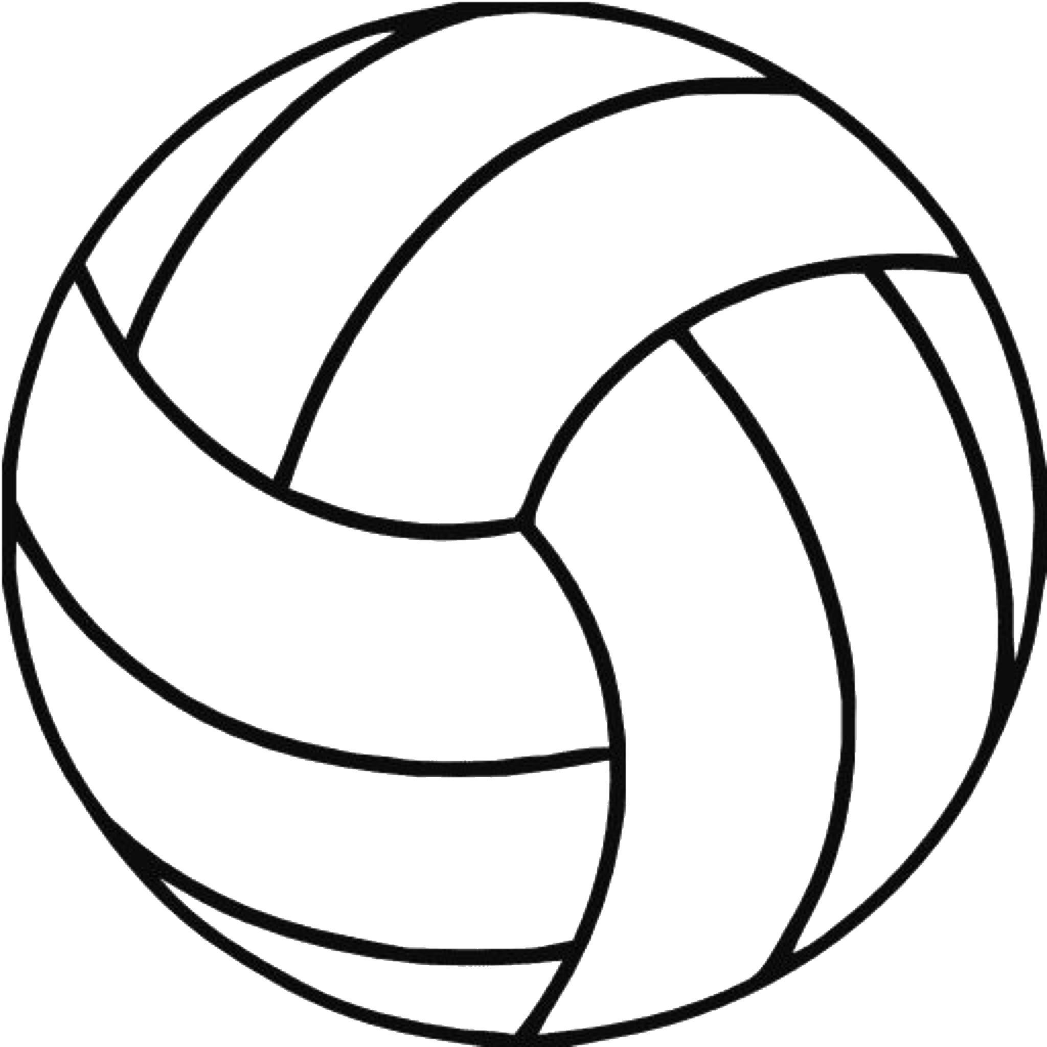 Transparent Volleyball Player Clipart - Clip Art Volleyball - Png Download (2048x2048), Png Download