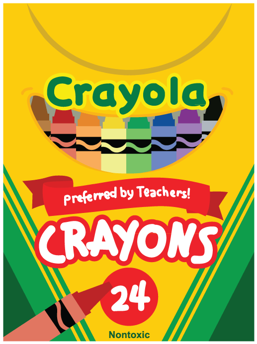 Crayon Box - Box Of Crayons Clipart - Png Download (612x792), Png Download