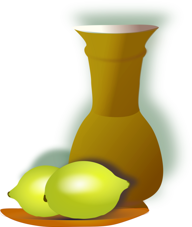 Fruit,yellow,vase - Limon Natürmort Sürahi Clipart (856x750), Png Download