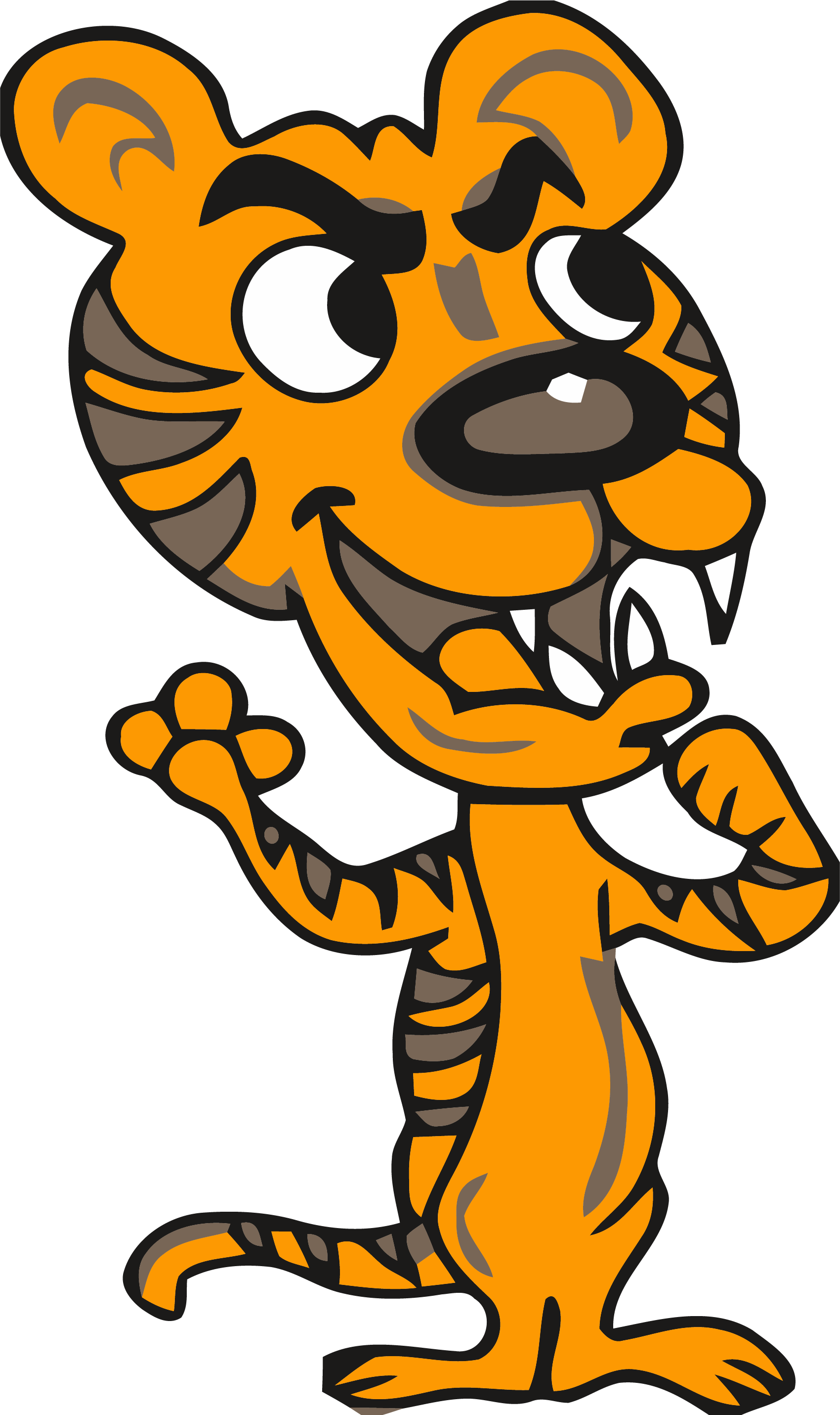 Png Emoji Tigger Download Clipart (1700x2861), Png Download