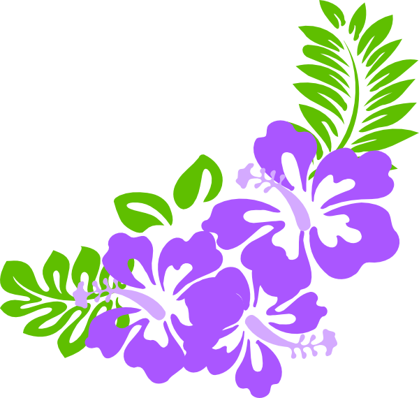 Hibiscus Clip Art - Clip Art Hawiian Flowers - Png Download (600x570), Png Download