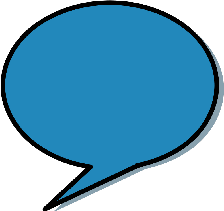 Thinking Bubble Without Shadow Blue Svg Clip Arts - Png Download (1024x1024), Png Download