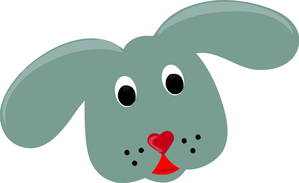 Cute Dog Clip Art - Png Download (990x608), Png Download