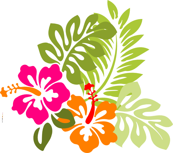 Flores Clip Art At - Flower With Vines Clipart - Png Download (600x531), Png Download