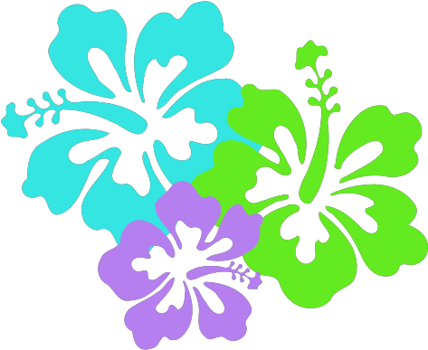 Transparent Pistons Clipart - Hawaii Flower Clip Art - Png Download (473x387), Png Download