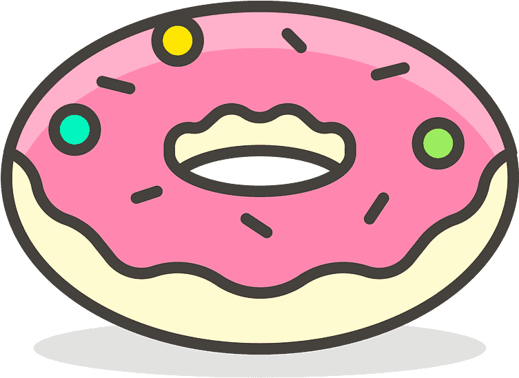Doughnut Emoji Clipart - Emoji Dona Png Transparent Png (800x800), Png Download