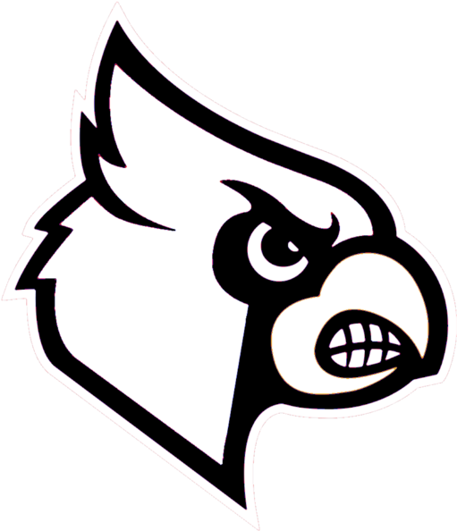 Louisville Cardinals Coloring Pages Clipart (519x600), Png Download