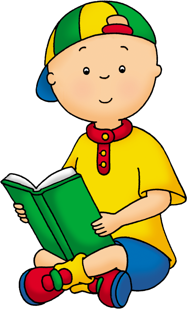 Clipart Reading Mom Baby - Caillou Png Transparent Png (636x1024), Png Download