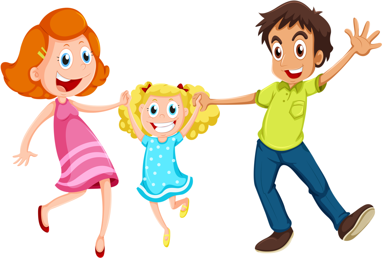 Png Teaching Aids - Clipart Family Transparent Png (1267x858), Png Download