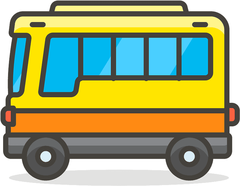 Bus Emoji Clipart - Emoji Bus Png Transparent Png (800x800), Png Download