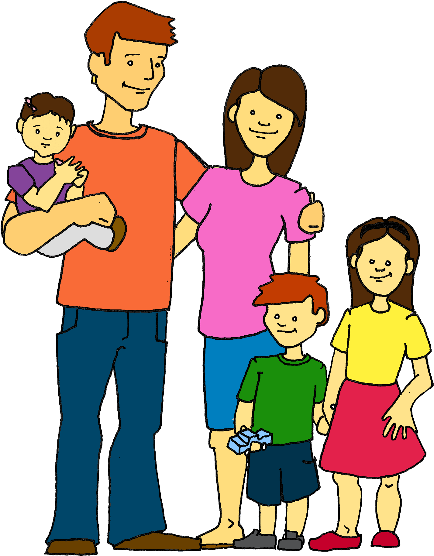 Family Clipart Png - Family Clipart Transparent Png (1428x1830), Png Download