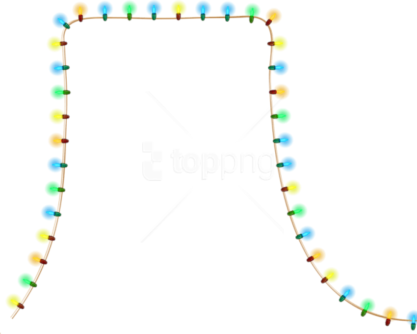 Free Png Transparent Christmas Lightspicture Png Images - Transparent Christmas Lights Animated Clipart (850x680), Png Download