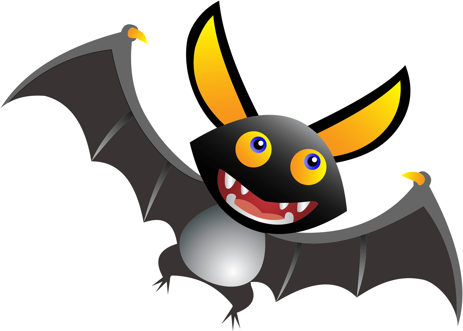 Cartoon Bat Png Clipart Full Size Clipart (5230533) PinClipart