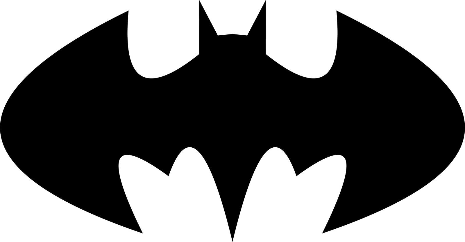 Free Batman Logo Vector, Download Free Clip Art, Free - Transparent Background Batman Symbol Png (1600x836), Png Download